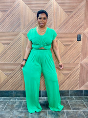 Relaxed Glam Set (Apple Green) | Stretchy