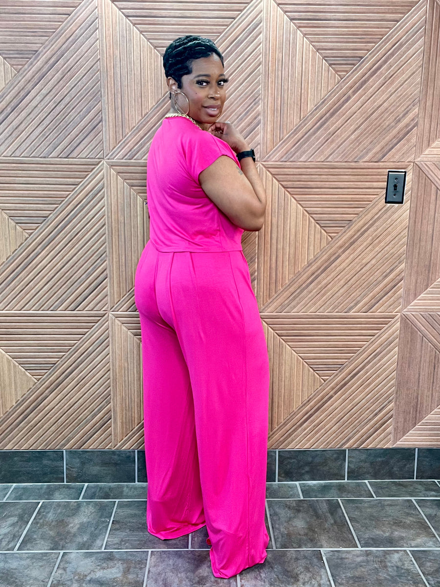 Relaxed Glam Set (Fuchsia) | Stretchy