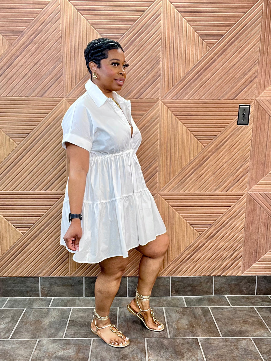 Simply Chic Dress (White)