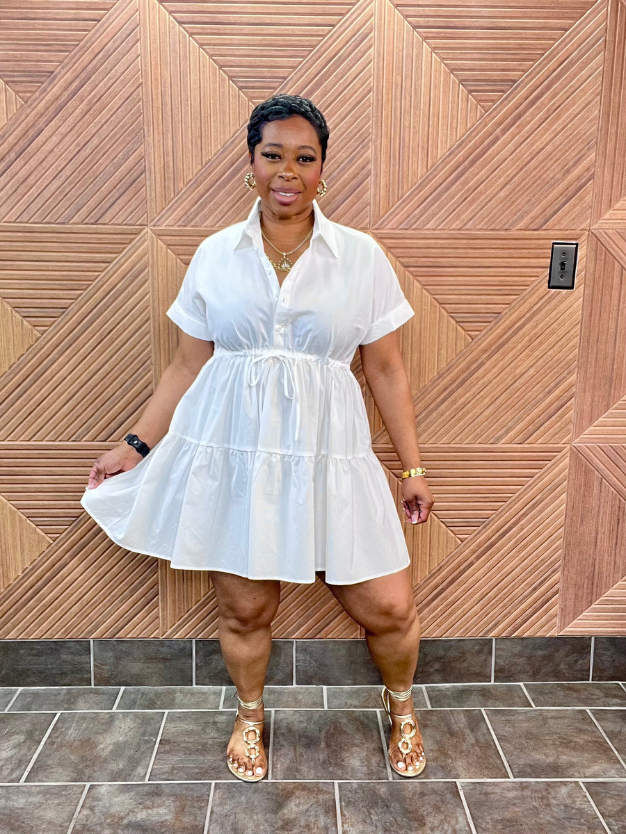 Simply Chic Dress (White)