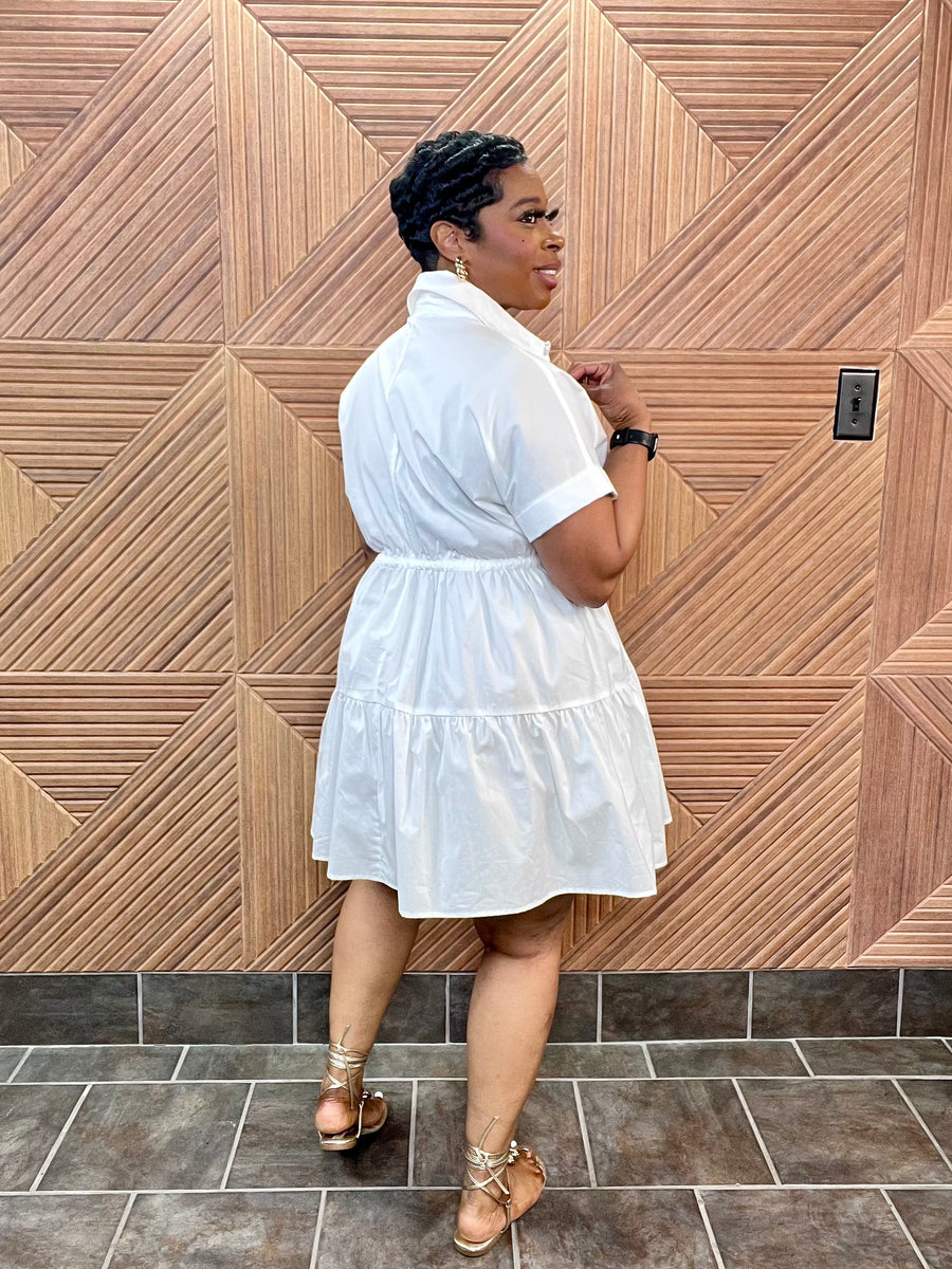 Simply Chic Dress (White)