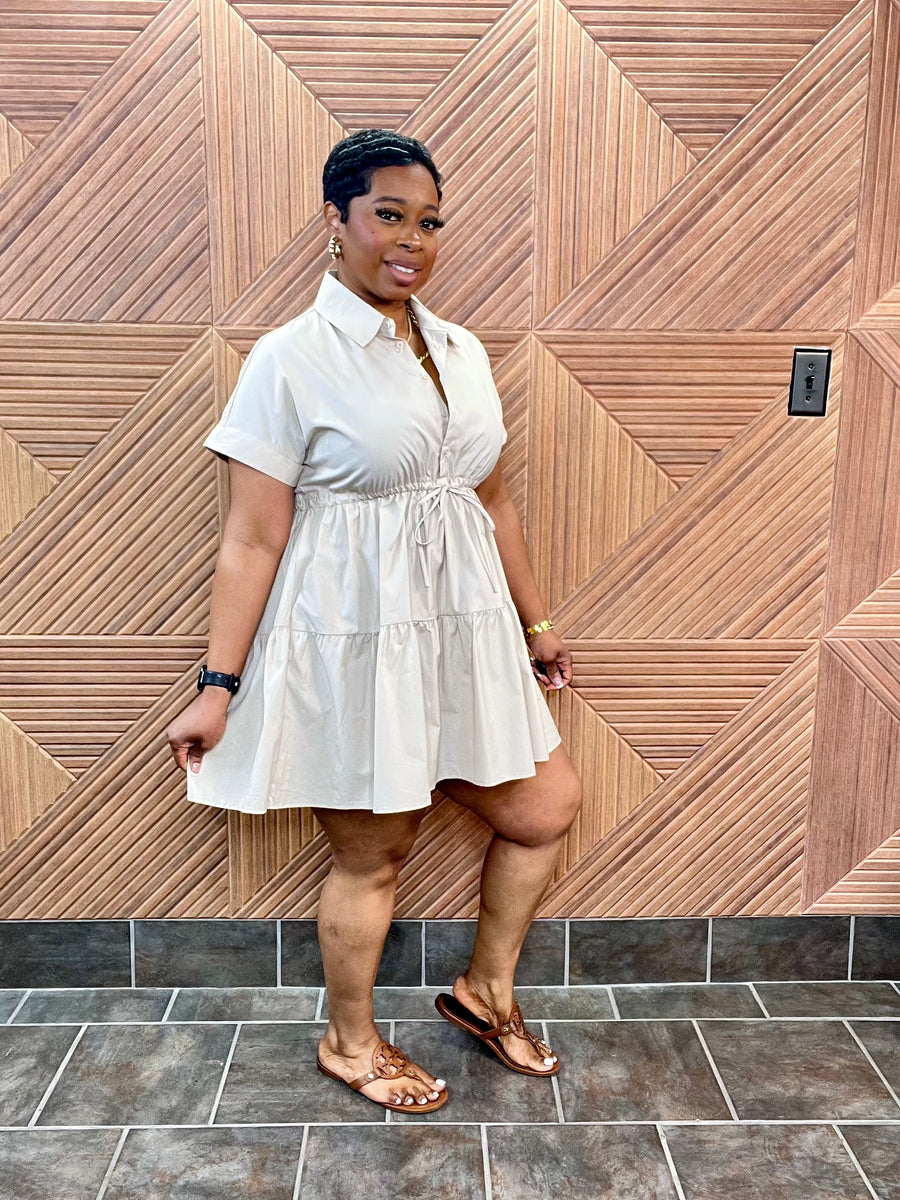 Simply Chic Dress (Beige)