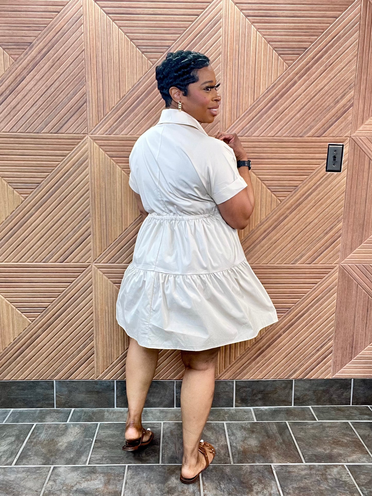 Simply Chic Dress (Beige)