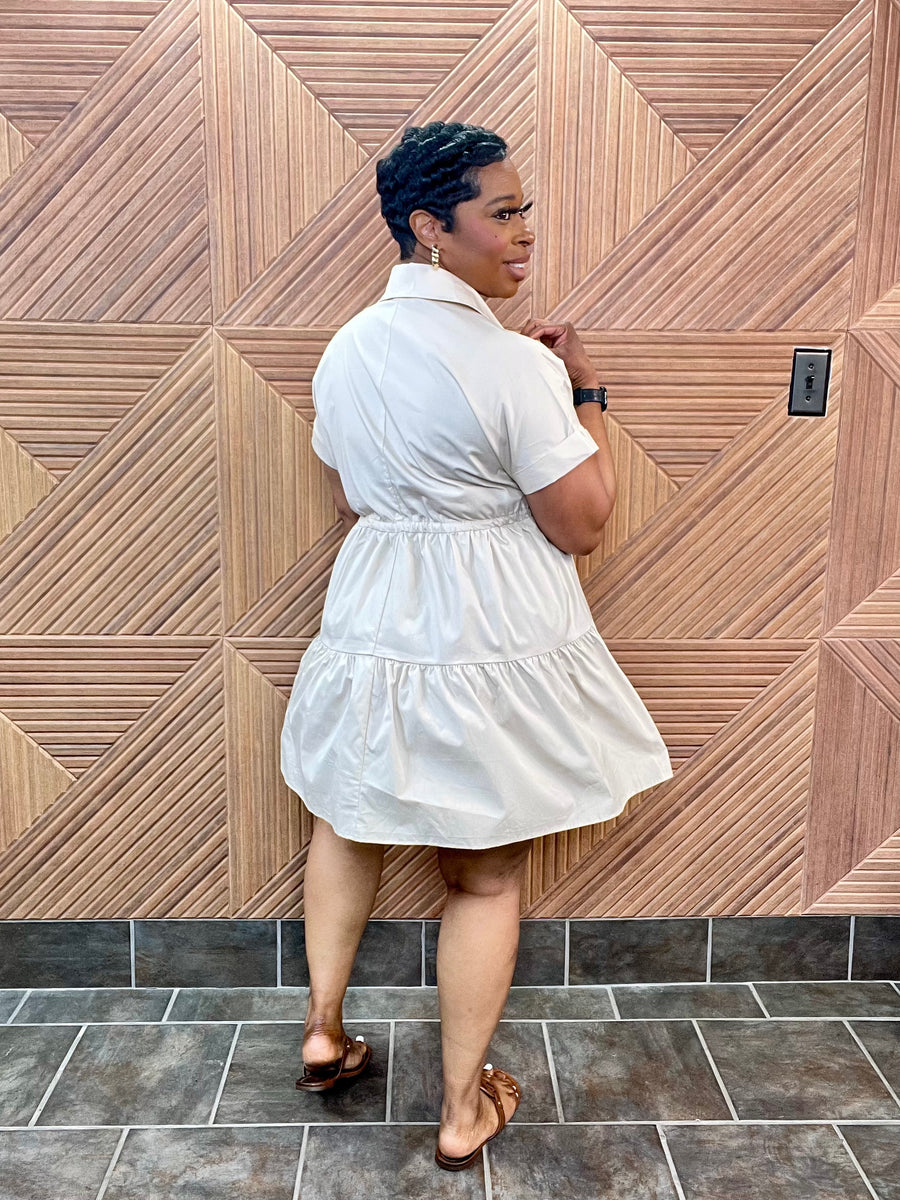 Simply Chic Dress (Beige)