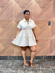 Simply Chic Dress (Beige)