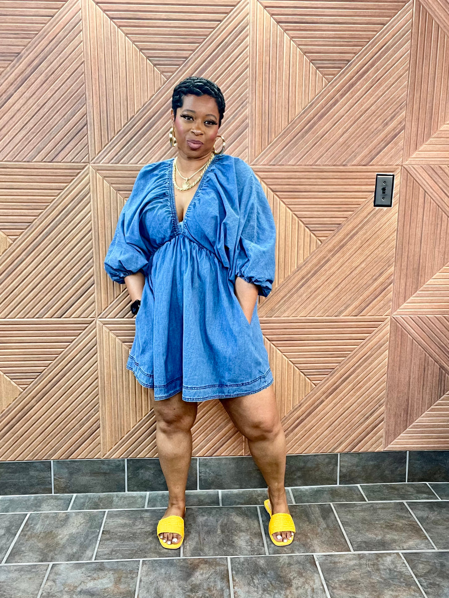 Denim Muse Dress (Med. Denim)