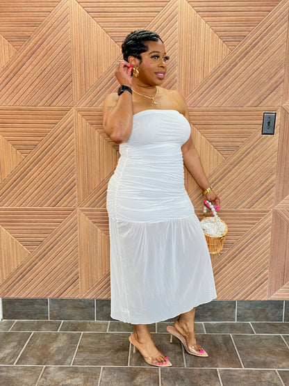 Sheer Grace Midi (White)