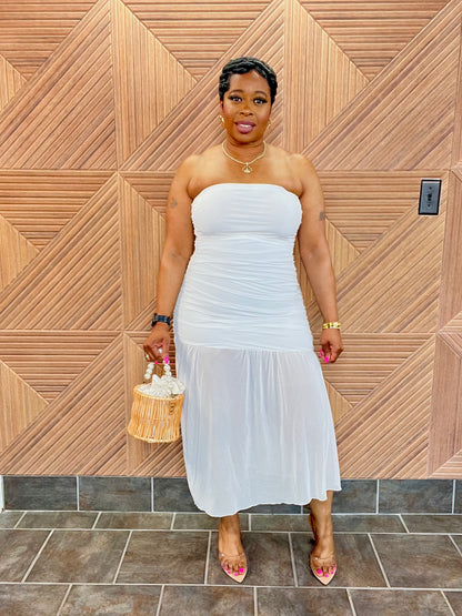 Sheer Grace Midi (White)