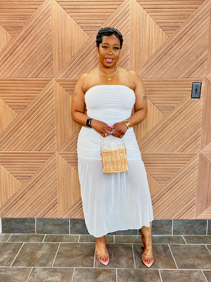 Sheer Grace Midi (White)