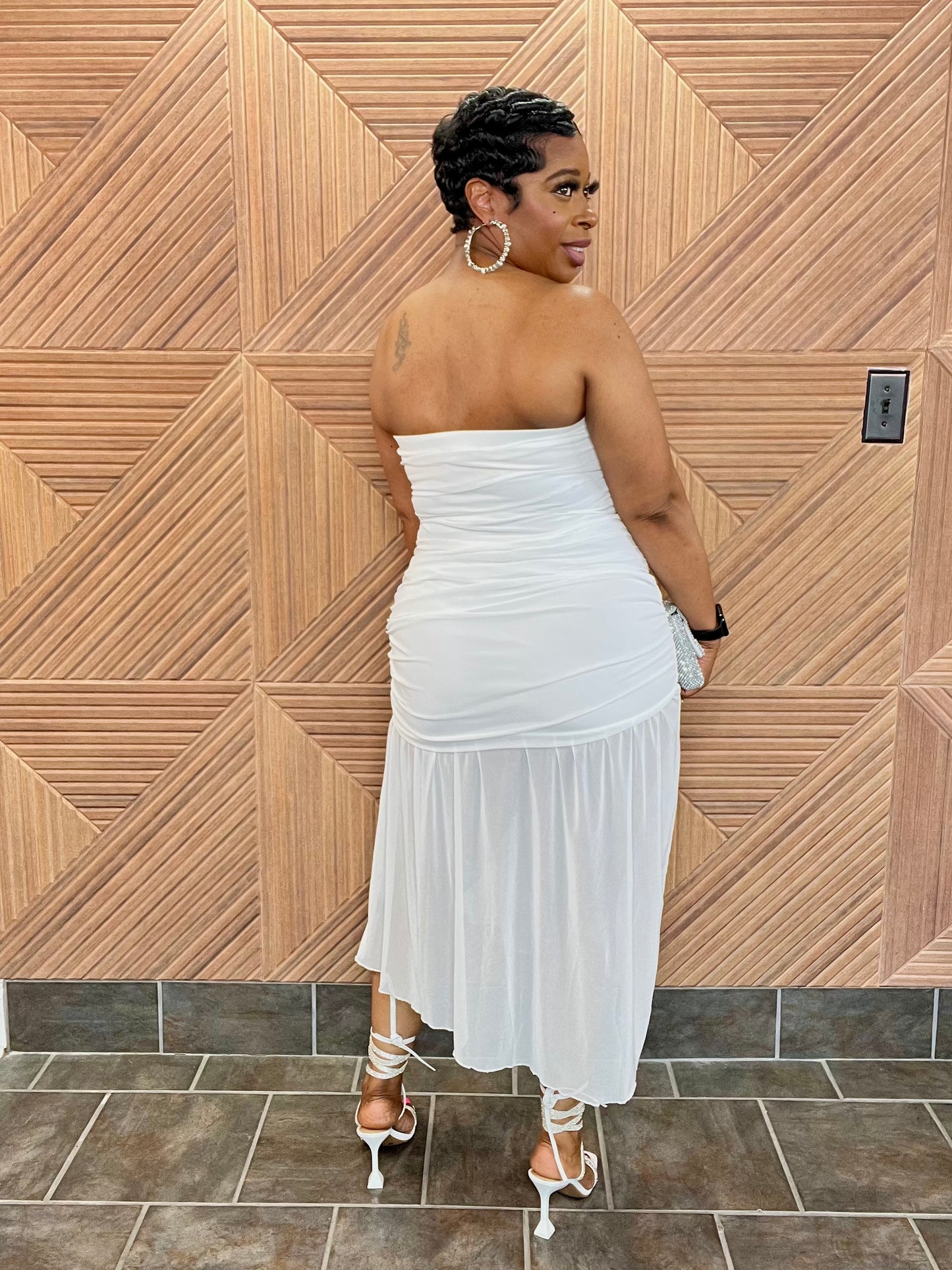 Sheer Grace Midi (White)