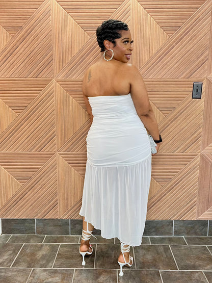 Sheer Grace Midi (White)