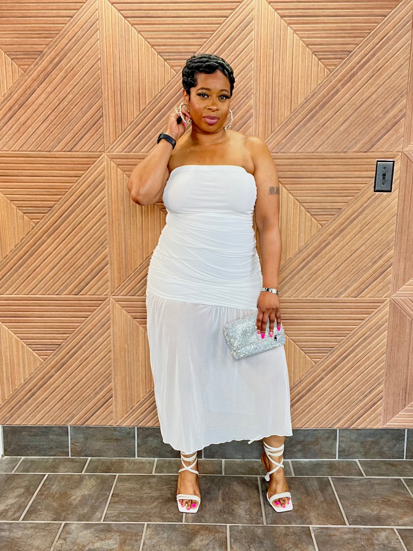 Sheer Grace Midi (White)