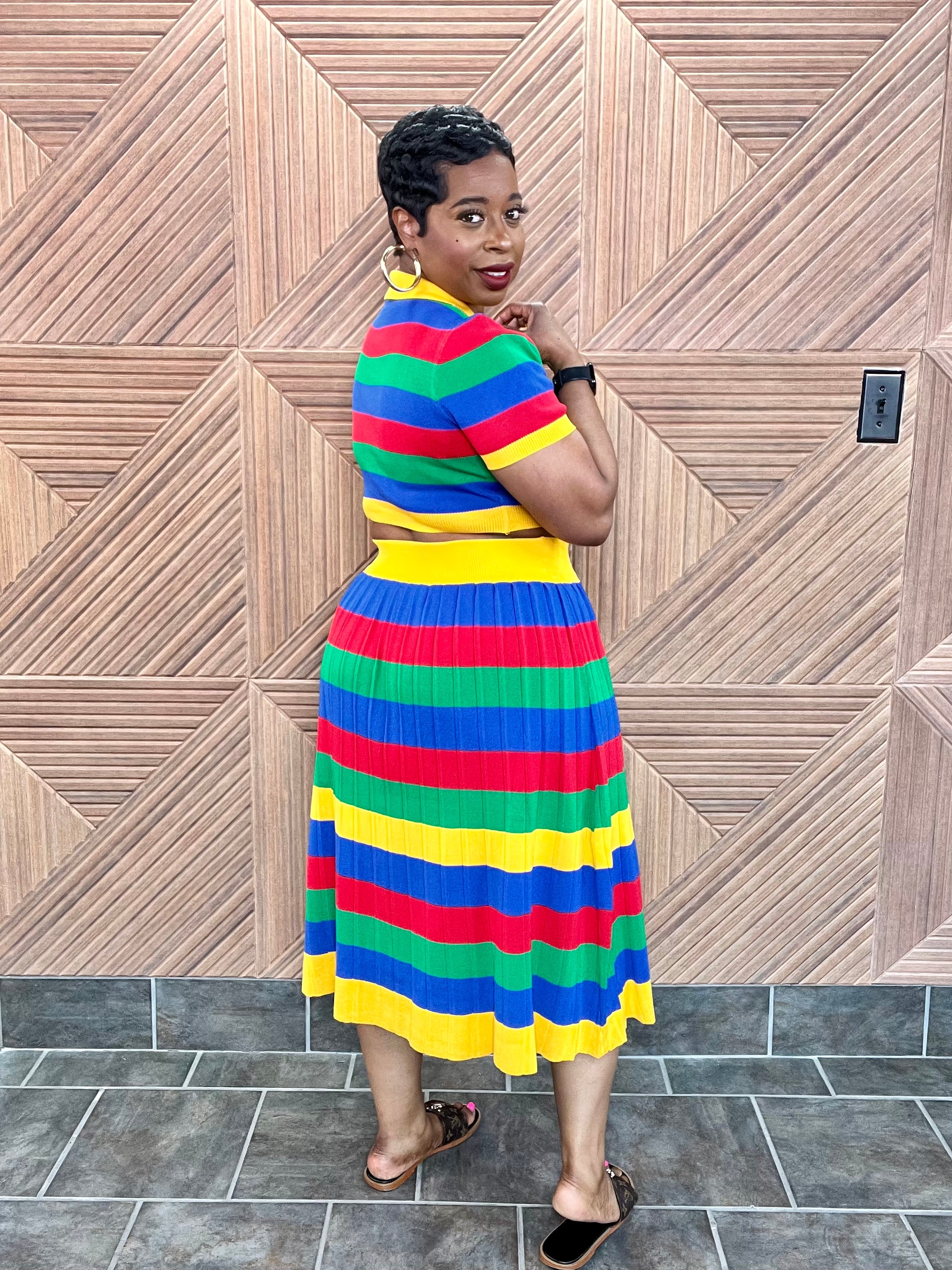 Color Pop Luxe Skirt Set
