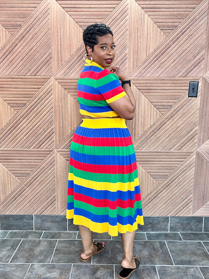 Color Pop Luxe Skirt Set