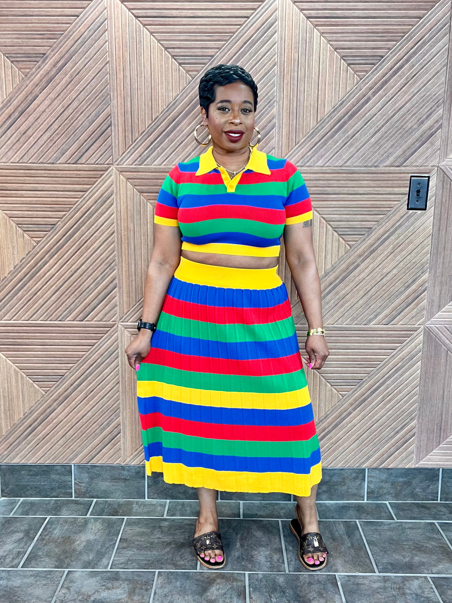 Color Pop Luxe Skirt Set