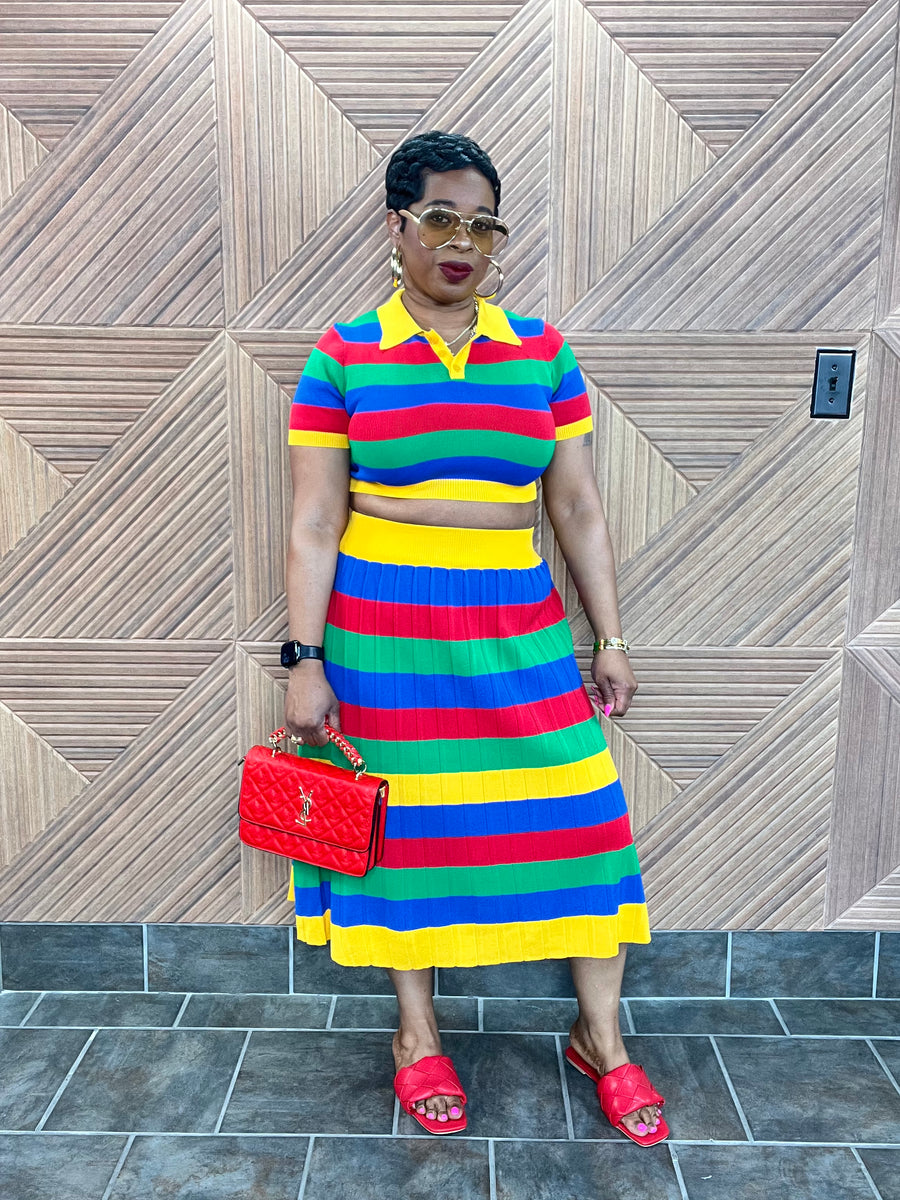 Color Pop Luxe Skirt Set