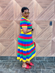 Color Pop Luxe Skirt Set