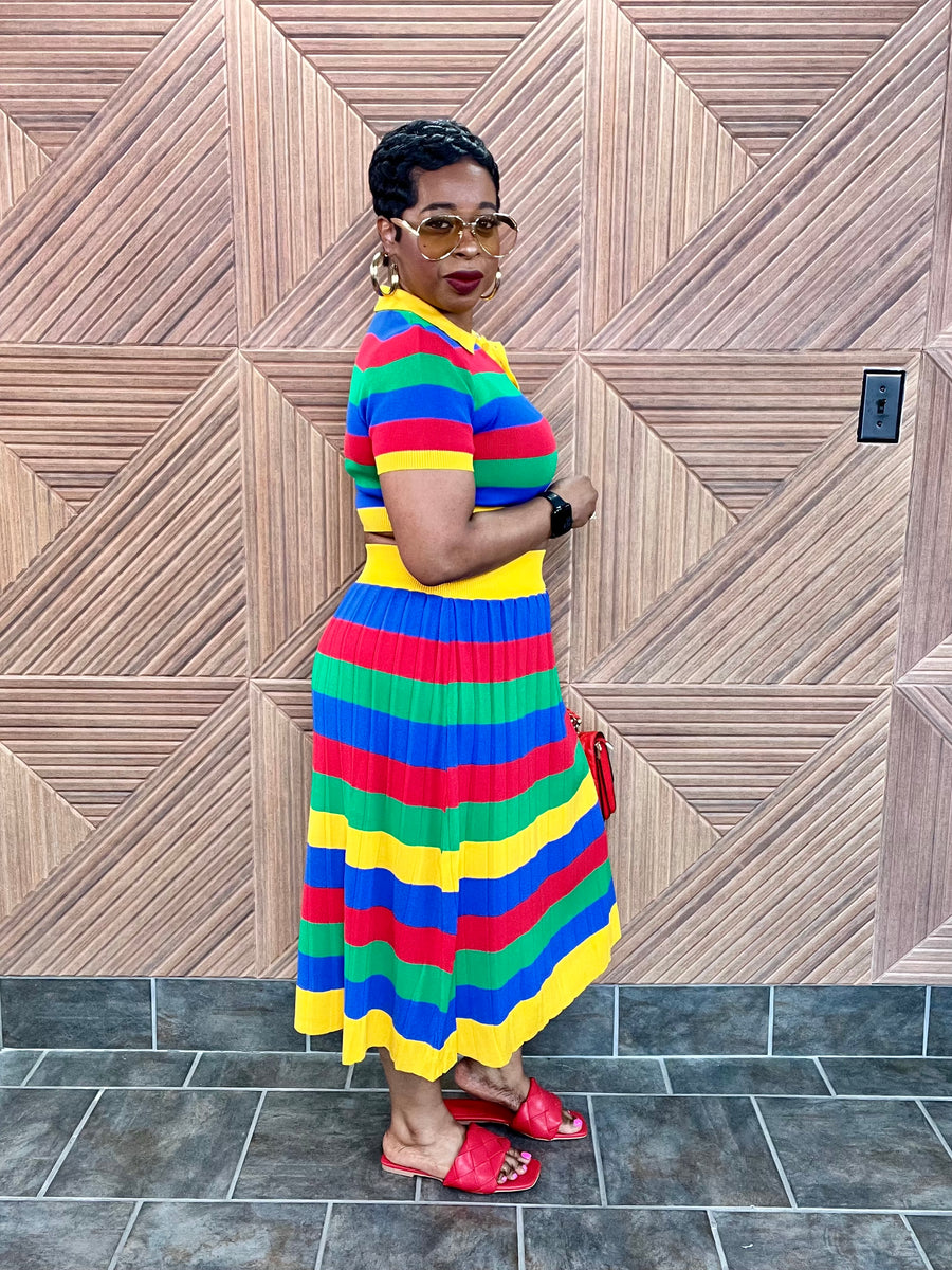 Color Pop Luxe Skirt Set