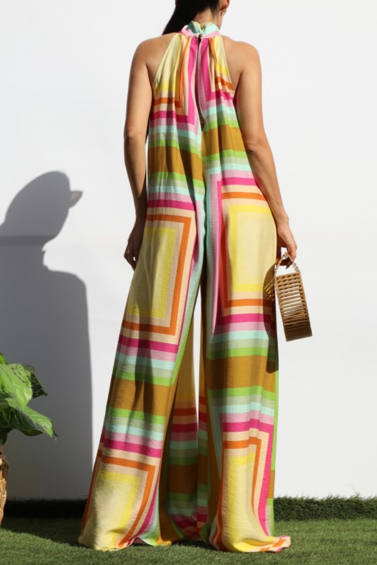 Sunset Park Palazzo Jumpsuit (Pink)