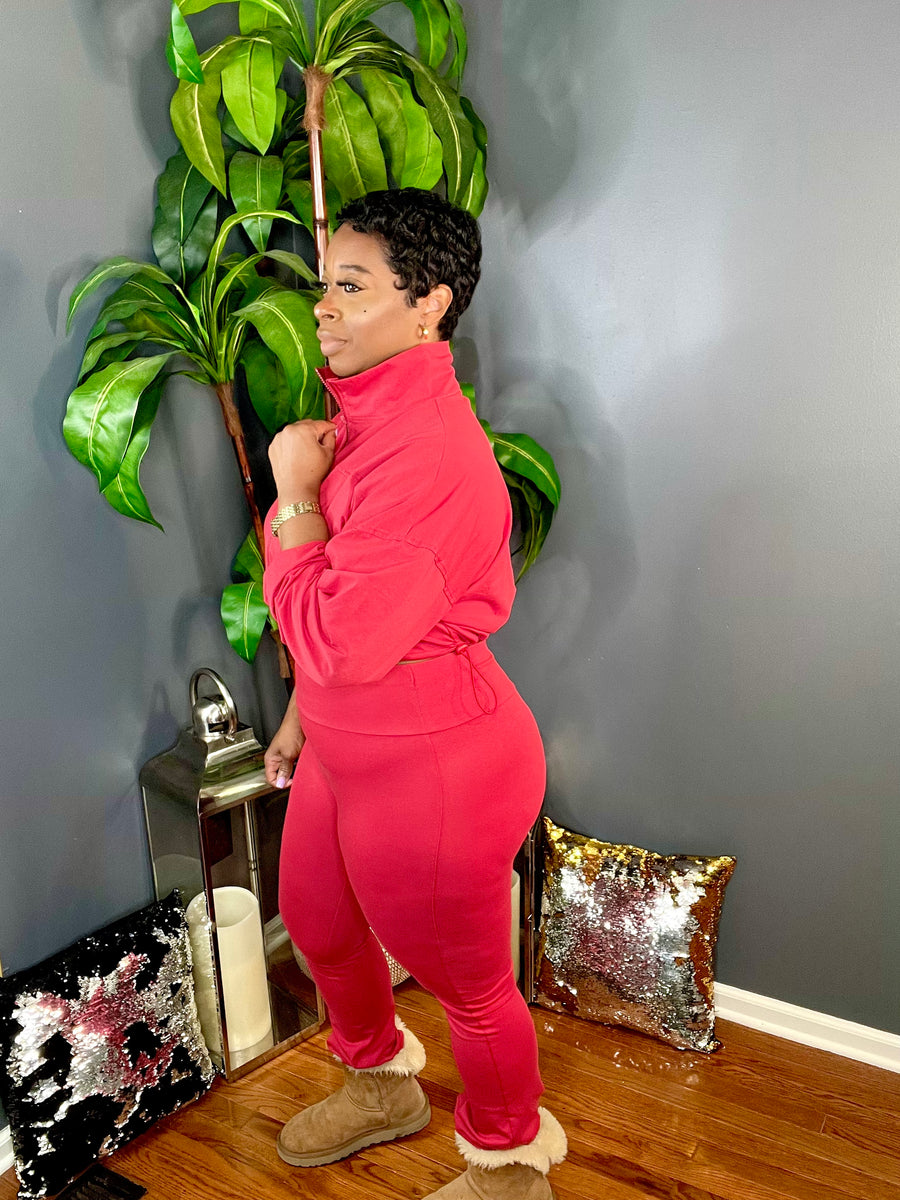 The JuJu Jogger Set (Burgundy)