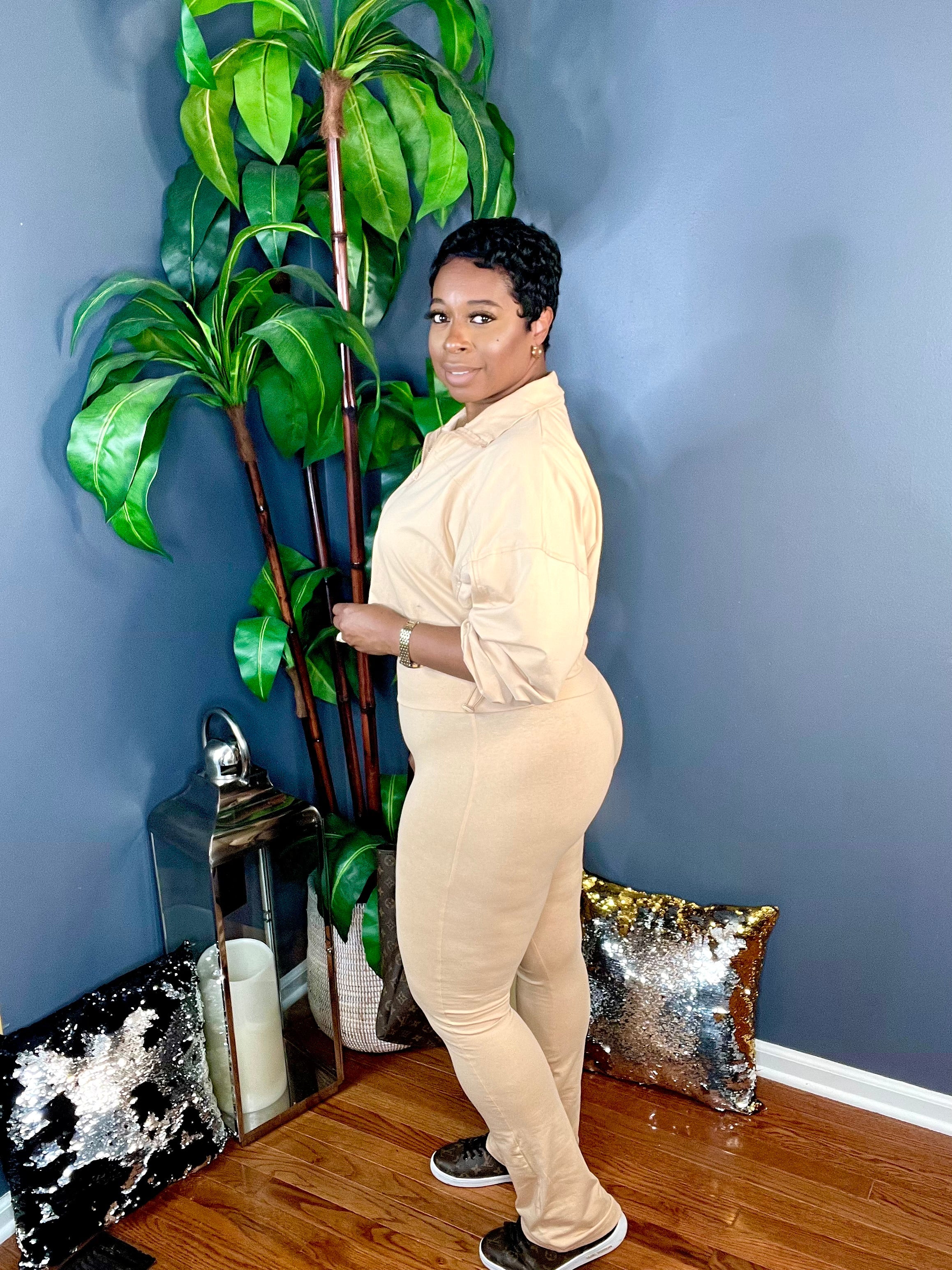 The JuJu Jogger Set (Beige)