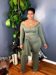 The Pretty Chic Jumpsuit (Olive)