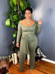 The Pretty Chic Jumpsuit (Olive)