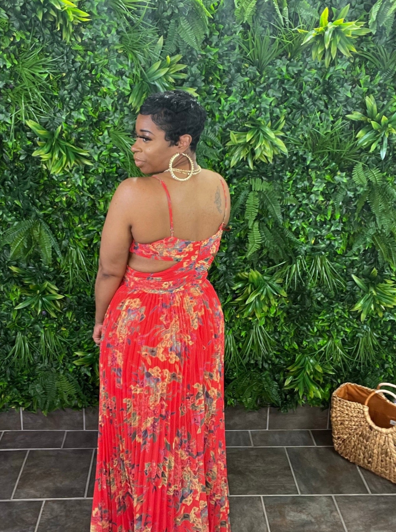 Arielle floral shop wrap maxi dress