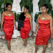 PETRA Midi Dress (Red)