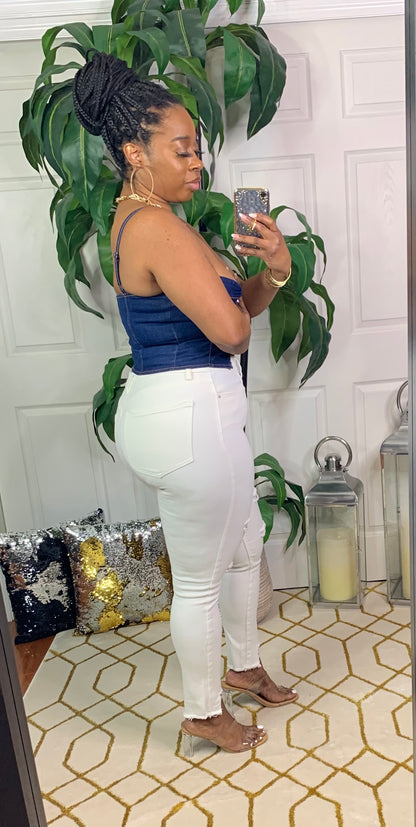 RENEE Skinny Jeans (Ivory)