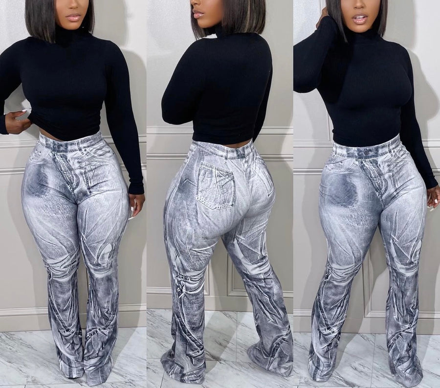 The REMIXX Airbrushed Leggings (Lt.Gray)