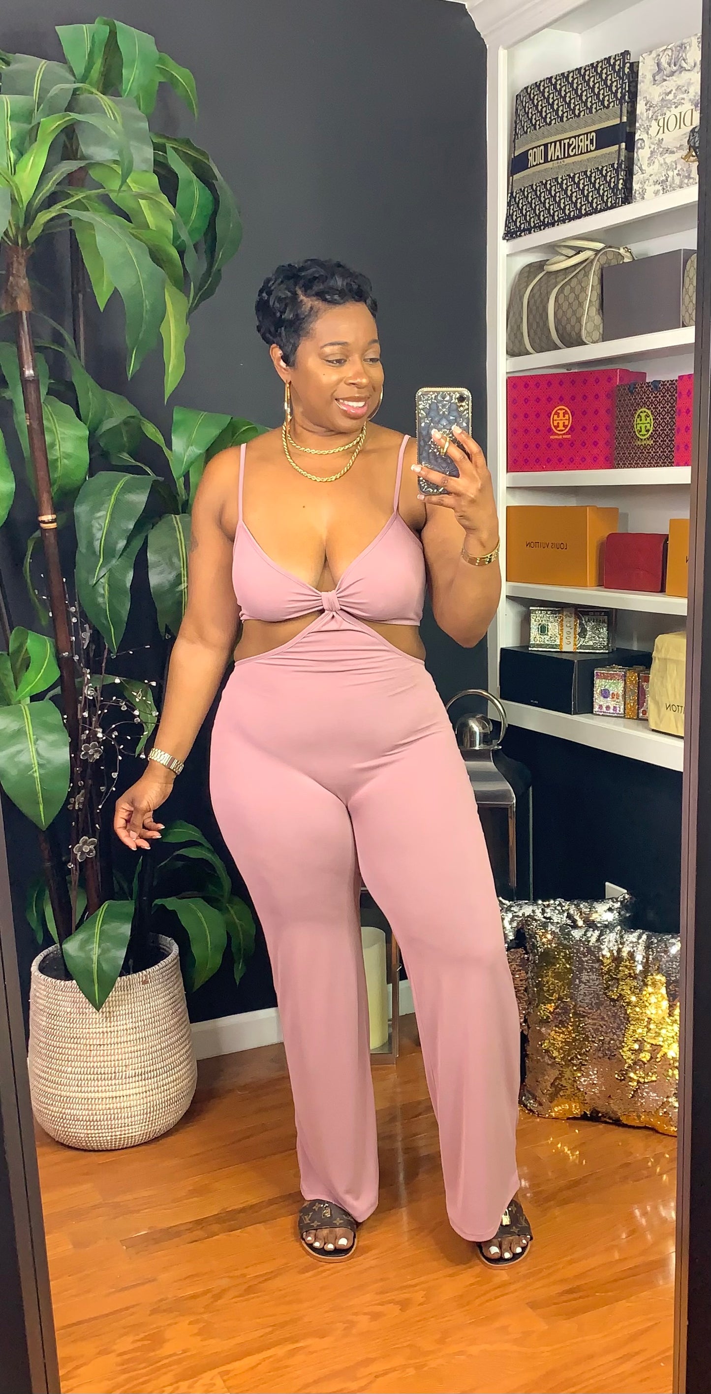 CABANA BAE Jumpsuit (Mauve)