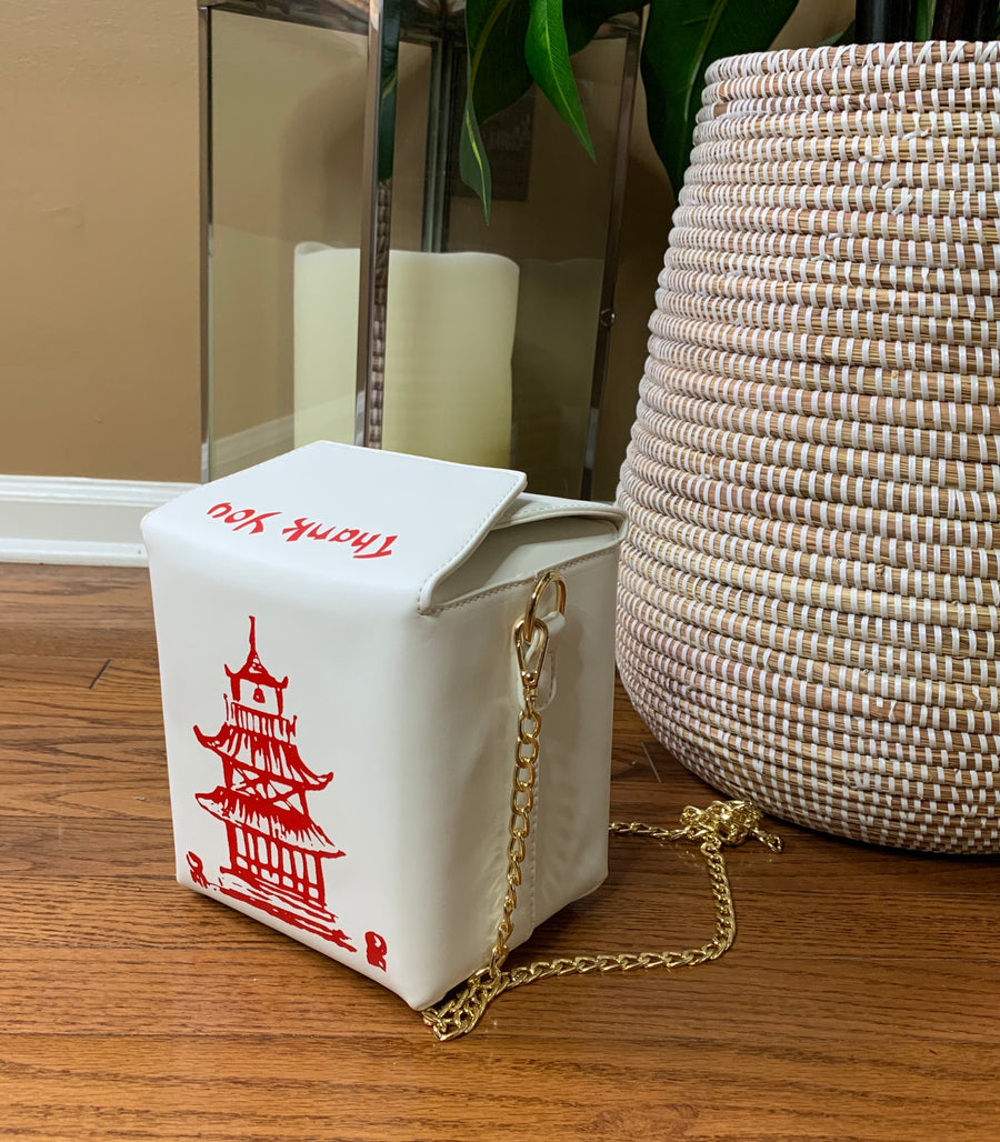 CHINATOWN Lunchbox Handbag (White)