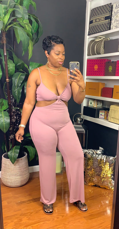 CABANA BAE Jumpsuit (Mauve)