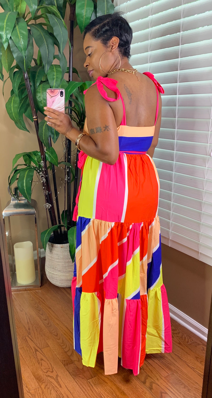 NOLA Wrap Maxi Dress (Multicolor)