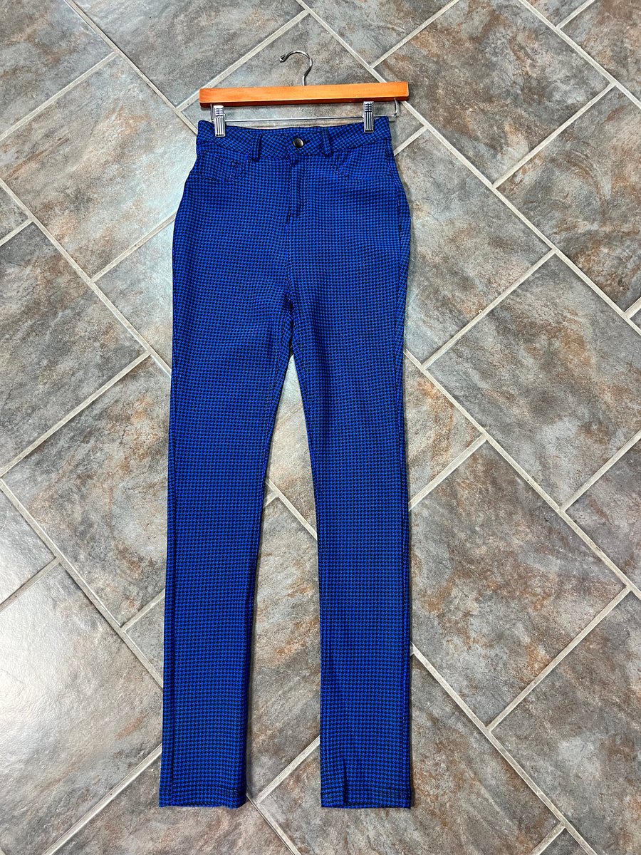 The LARISSA Houndstooth Pants (Royal Blue)